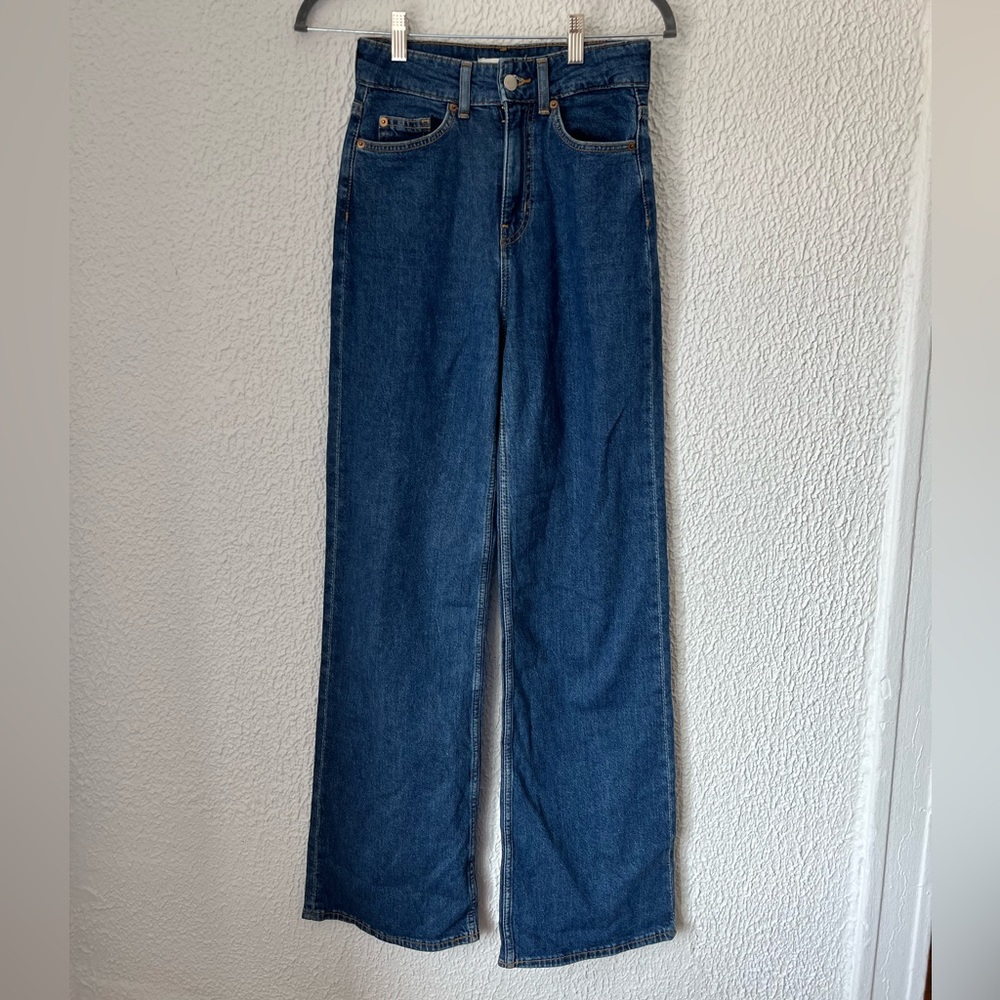 H&M Wide Leg Jeans Size 2 (fits like 24/00) NEVER WORN